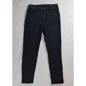 Curve Appeal Essential Skinny Jeans Dark Gray Wash Women's 14/32 Stretch
